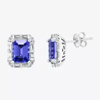 LIMITED QUANTITIES! Effy Final Call Genuine Purple Tanzanite 14K Gold 11.7mm Stud Earrings