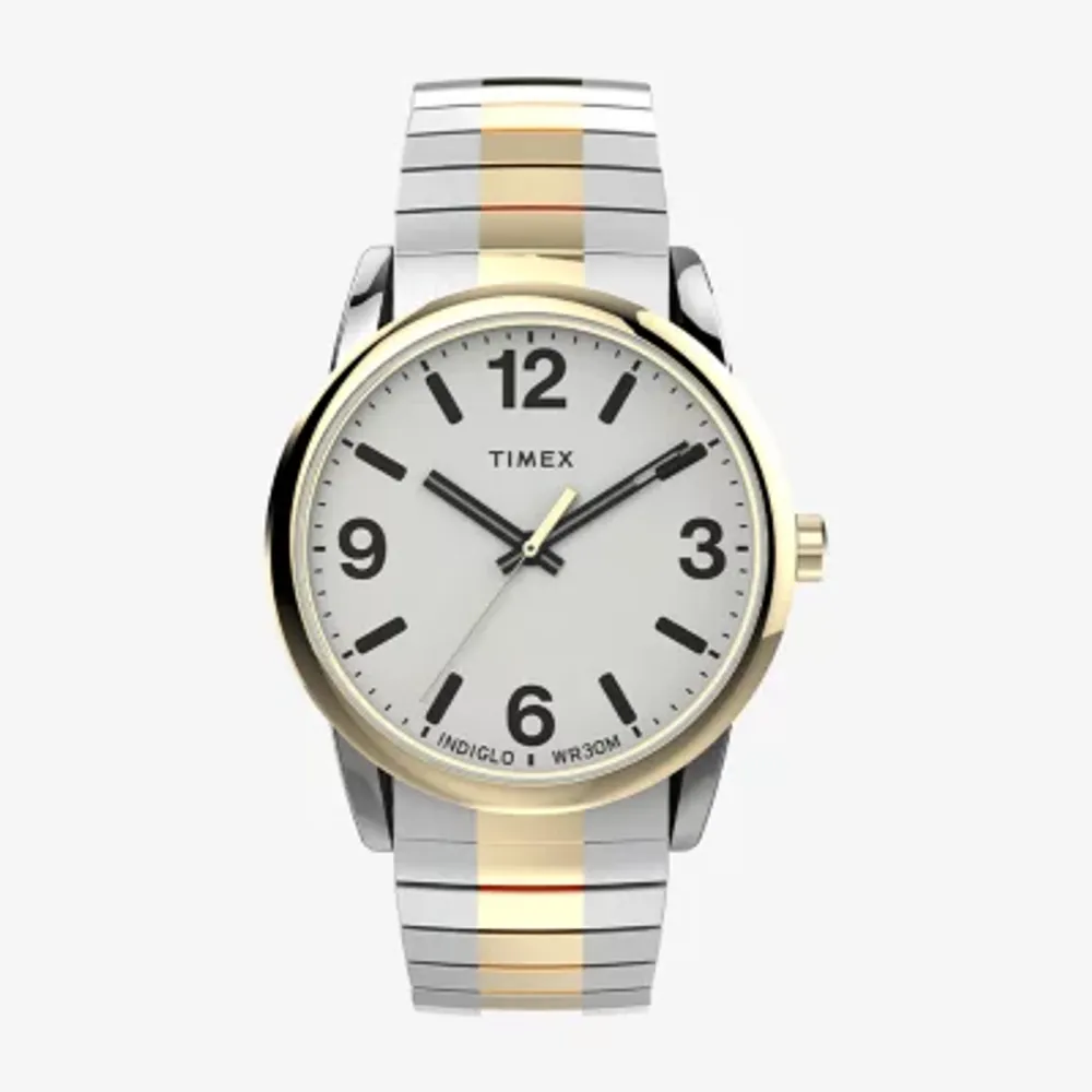 Timex Mens Two Tone Stainless Steel Expansion Watch Tw2u98600jt