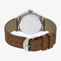 Timex Mens Brown Leather Strap Watch Tw4b23000jt