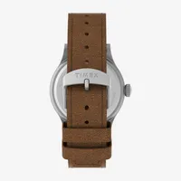 Timex Mens Brown Leather Strap Watch Tw4b23000jt