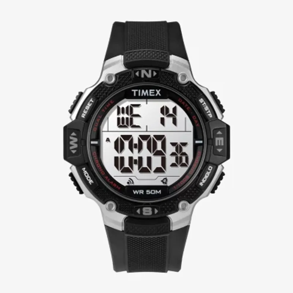 Timex Mens Black Strap Watch Tw5m41200jt