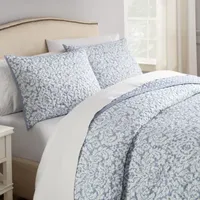 Waverly Dashing Damask 3-pc. + Scroll Quilt Set