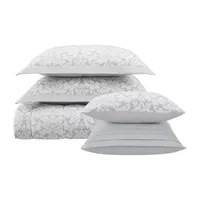 Waverly Dashing Damask 6-pc. + Scroll Midweight Comforter Set