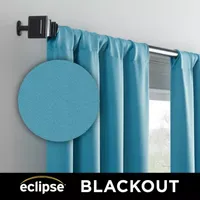 Eclipse Darrell Blackout Rod Pocket Single Curtain Panel