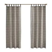 Madison Park Salford 50"W X 84"L Light-Filtering Tab Top Single Curtain Panel