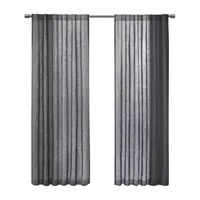 Madison Park Kyler Light-Filtering Rod Pocket Single Curtain Panel