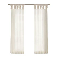 Madison Park Elowen Tab Top Sheer Set of 2 Curtain Panel