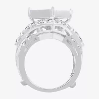 5 CT.T.W. Natural Diamond 14K White Gold Multi-Top Bridal Set