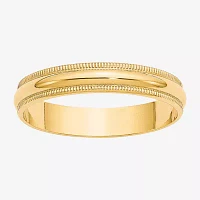 4MM 10K Gold Wedding Band