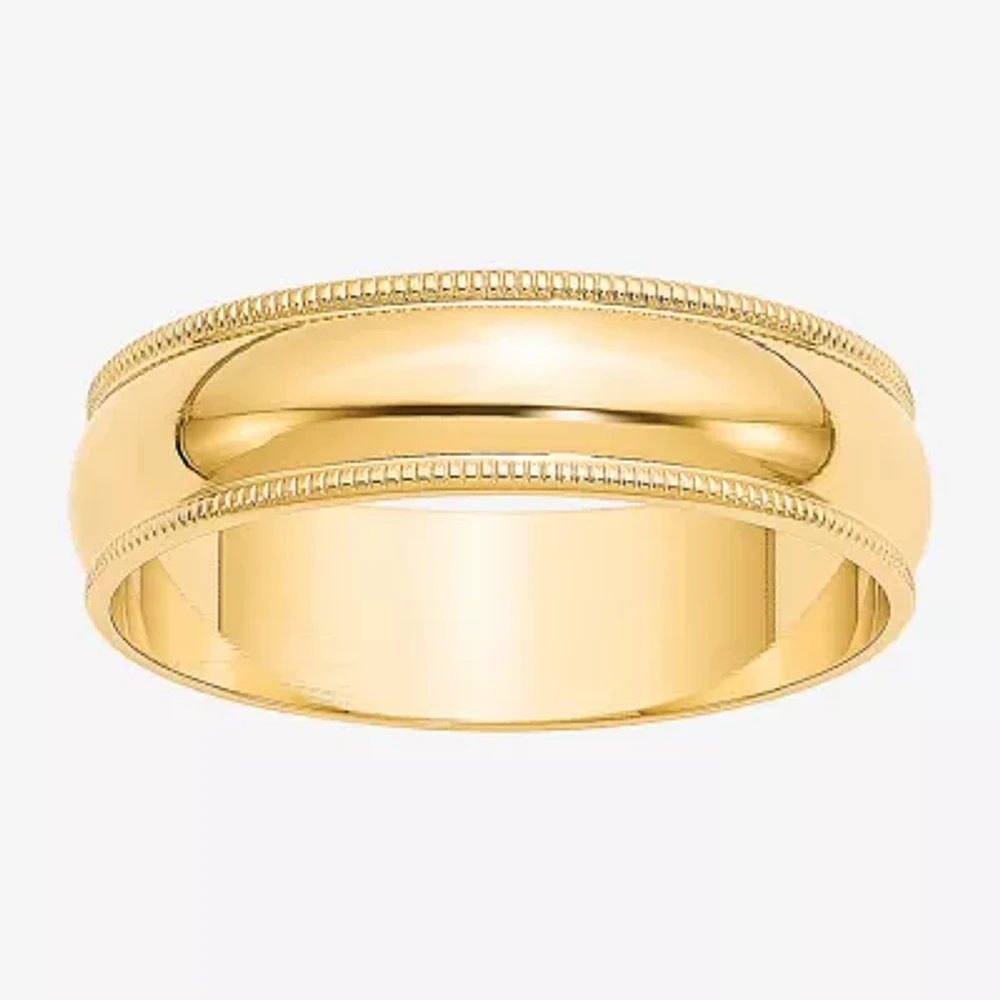 6MM 14K Gold Wedding Band