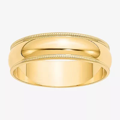 6MM 14K Gold Wedding Band