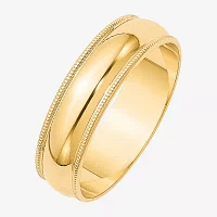 6MM 14K Gold Wedding Band