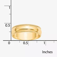 6MM 10K Gold Wedding Band