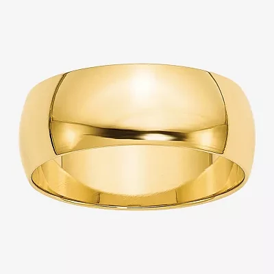 8MM 10K Gold Wedding Band