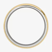 Mens 5mm Stainless Steel Yellow Ion-Plated Wedding Band