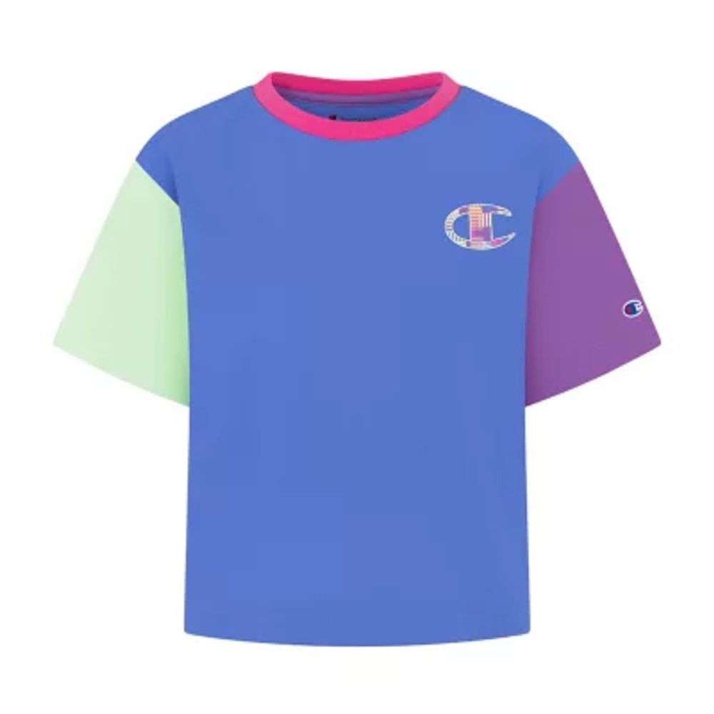 Champion Big Girls Crew Neck Short Sleeve Graphic T-Shirt