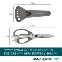 Rachael Ray Professional Multi Kitchen Scissors with Herb Stripper and Sheath