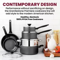 Granitestone Pro Premier Hard Anodized 10-Pc. Cookware Set