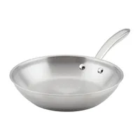 Rachael Ray Professional Stainless Steel Dishwasher Safe Frying Pan