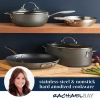 Rachael Ray Professional Stainless Steel Dishwasher Safe Frying Pan