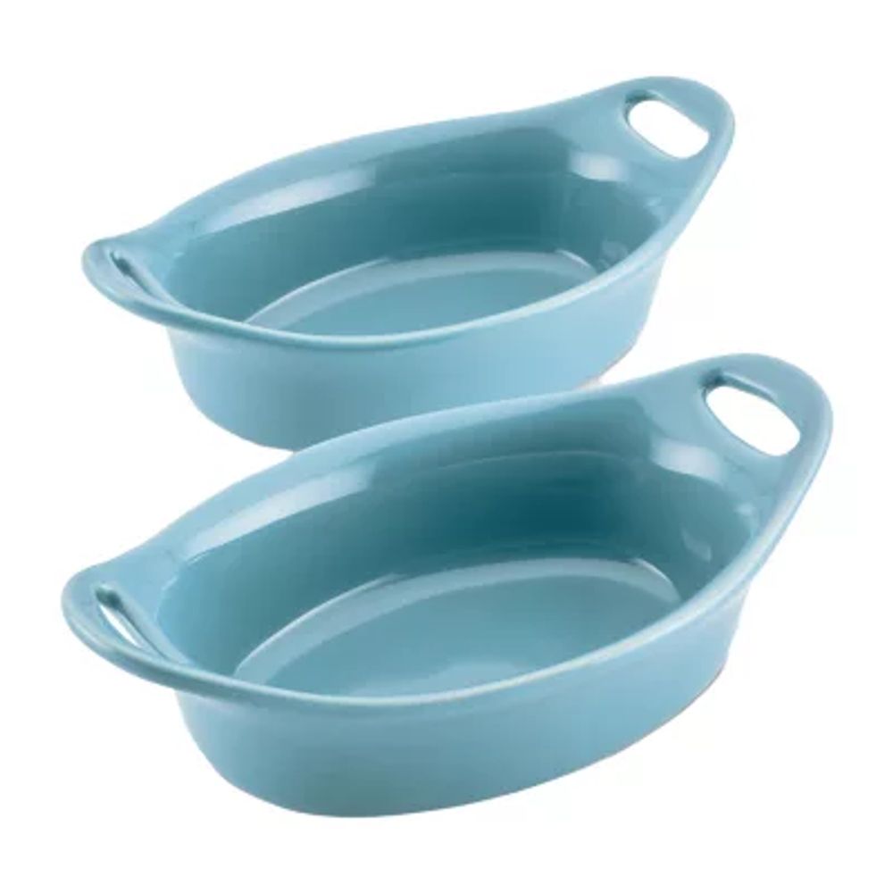 Rachael Ray Ceramic Oval 2-pc. Au Gratin Dish