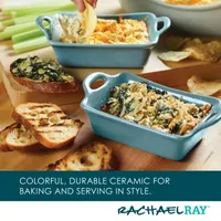 Rachael Ray Ceramic Rectangular 2-pc. Au Gratin Dish