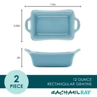 Rachael Ray Ceramic Rectangular 2-pc. Au Gratin Dish