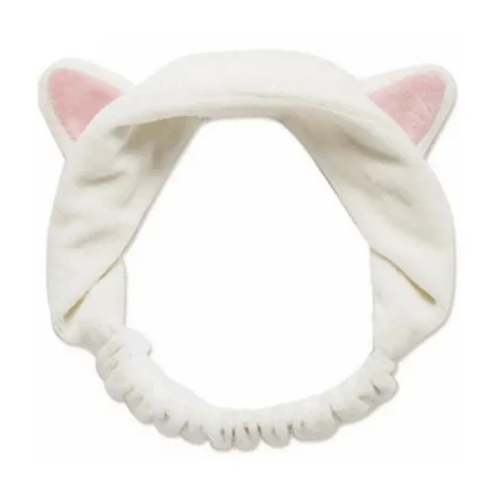 Leaders White Cat Ear Headband Womens Headband