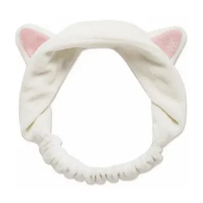 Leaders White Cat Ear Headband