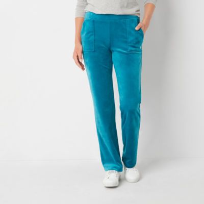 Juicy By Couture Womens Mid Rise Velour Pants