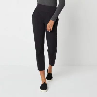 Stylus Womens High Rise Tapered Pull-On Pants