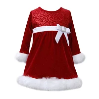 Bonnie Jean Baby Girls Long Sleeve Empire Waist Dress