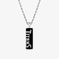 True Fans Fine Jewelry Unisex Adult 1/10 CT. T.W. Genuine Black Onyx Sterling Silver Pendant Necklace