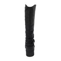 Pop Womens Freeway Block Heel Over the Knee Boots