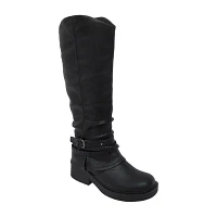 Pop Womens Freeway Block Heel Over the Knee Boots