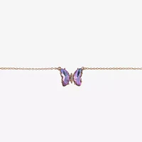 Arizona Gold Tone 3-pc. Simulated Pearl 15 Inch Link Butterfly Flower Necklace Set