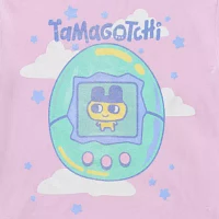 Juniors Tamagotchi Oversized Tee Womens Crew Neck Short Sleeve Graphic T-Shirt