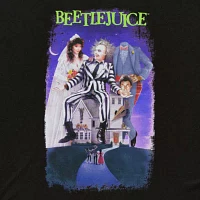 Juniors Beetlejuice The Movie Oversized Tee Womens Crew Neck Short Sleeve Graphic T-Shirt