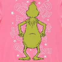 Juniors Womens Crew Neck Long Sleeve Grinch Sweatshirt