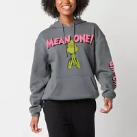 Juniors The Grinch Mean One Oversized Hoodie Womens Long Sleeve