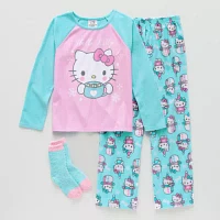 Little & Big Girls 3-pc. Hello Kitty Pajama Set