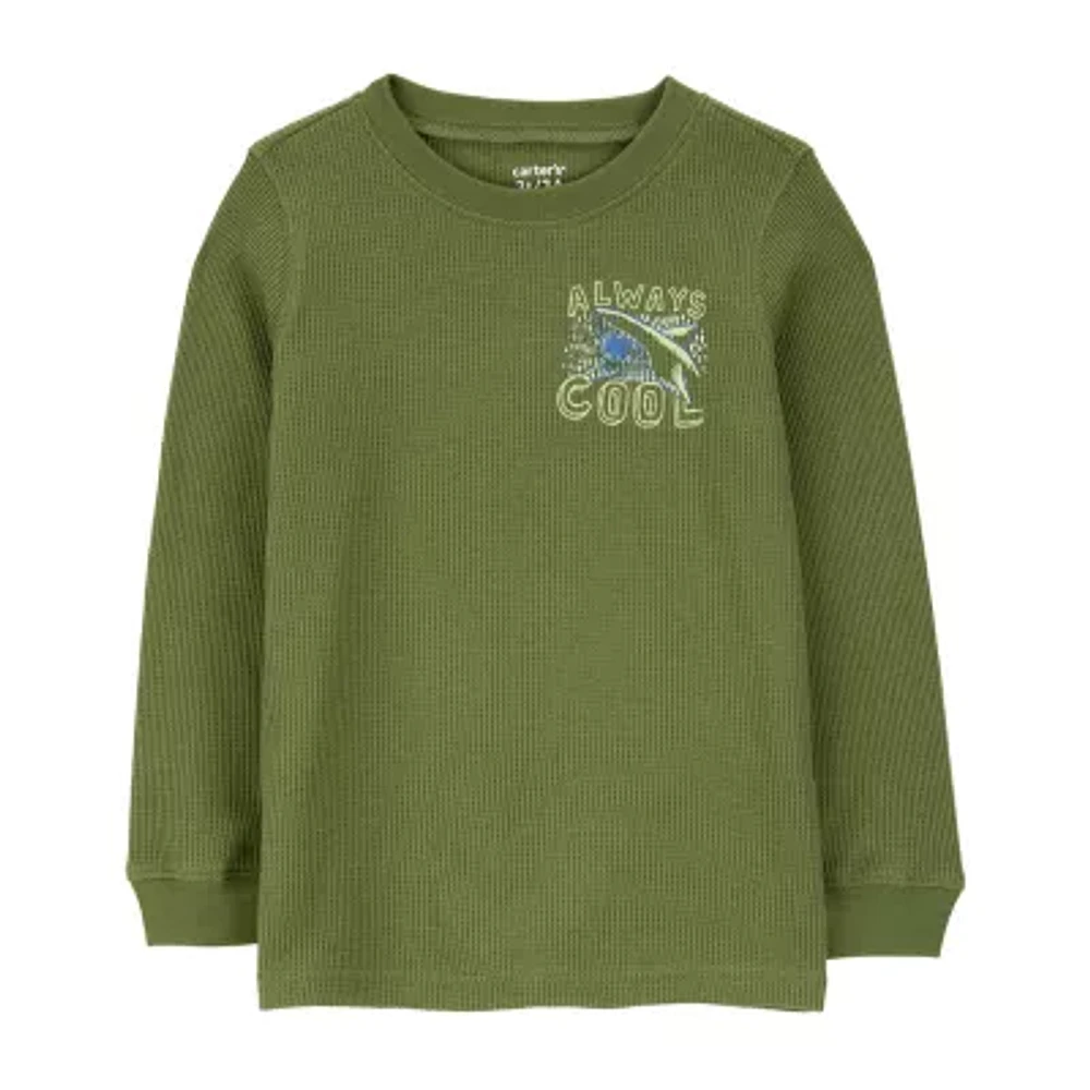 Carter's Toddler Boys Crew Neck Long Sleeve Thermal Top