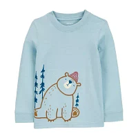 Carter's Toddler Boys Crew Neck Long Sleeve Graphic T-Shirt