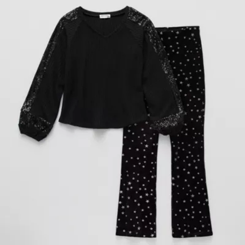 Eyeshadow Little & Big Girls 2-pc. Pant Set