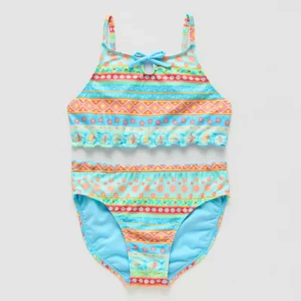 Thereabouts Little & Big Girls Floral Bikini Set