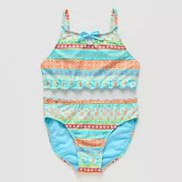 Thereabouts Little & Big Girls Floral Bikini Set