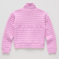 Xersion Little & Big Girls Long Sleeve Quarter-Zip Pullover