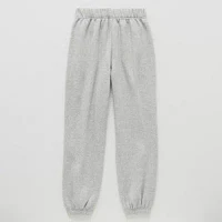 Xersion Little & Big Girls Mid Rise Cinched Fleece Jogger Pant