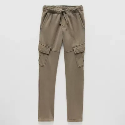 Thereabouts Little & Big Boys Fleece Straight Cargo Pant