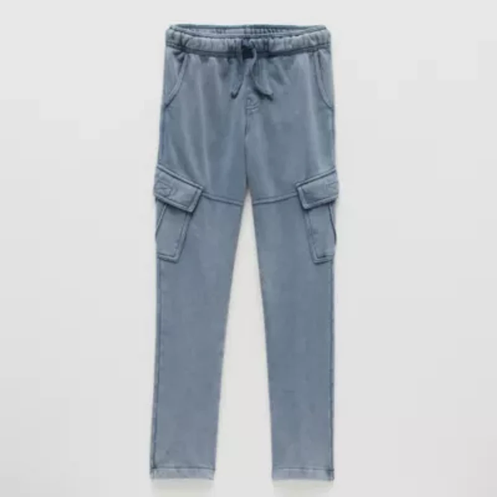 Thereabouts Little & Big Boys Fleece Straight Cargo Pant